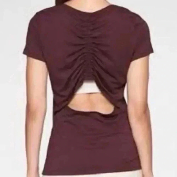 Athleta Women's Encore Plum Crewneck Athletic Tee Top Size medium - Picture 10 of 10